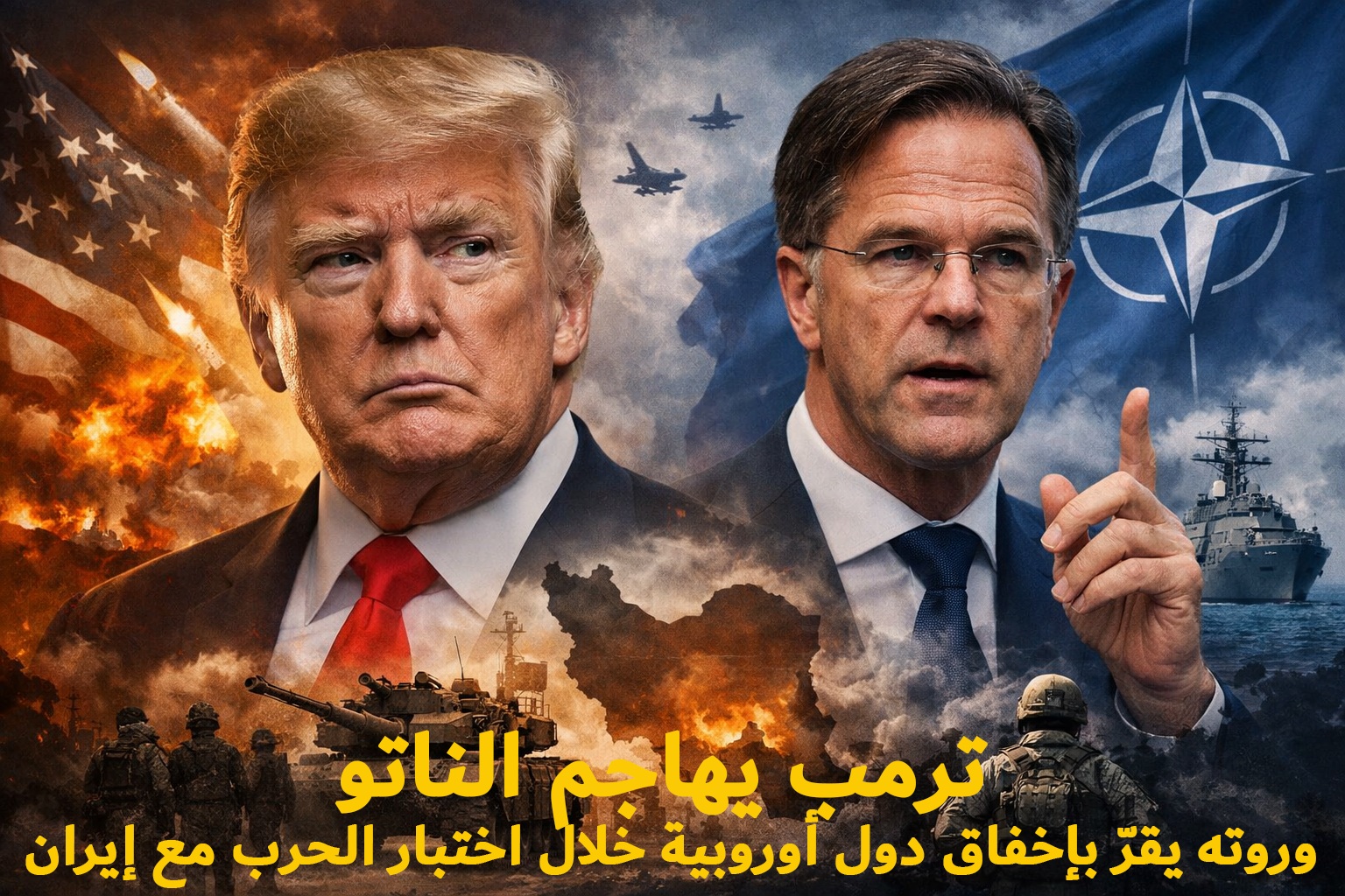 ترمب يهاجم الناتو وروته يقرّ بإخفاق دول أوروبية خلال اختبار الحرب مع إيران