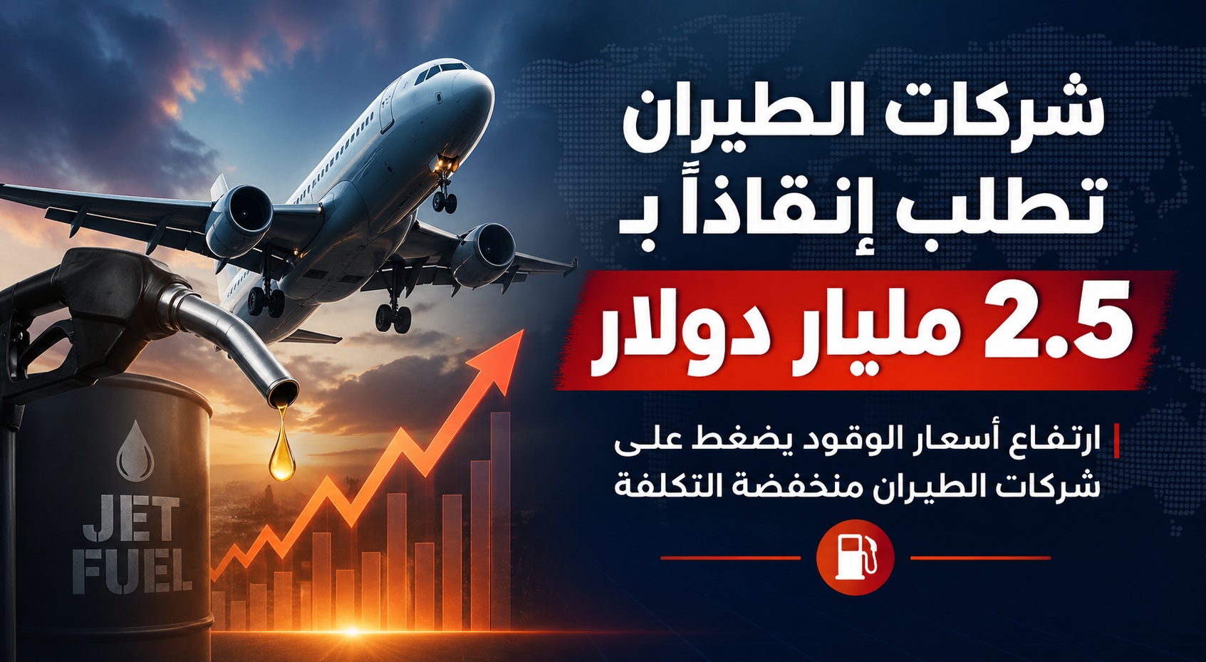 شركات طيران تطلب من إدارة ترامب دعماً بقيمة ٢٫٥ مليار دولار بفعل ارتفاع تكاليف وقود الطائرات