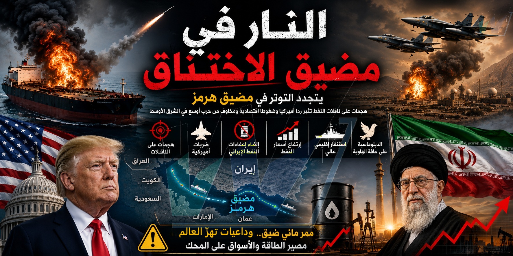 النيران في عنق الزجاجة