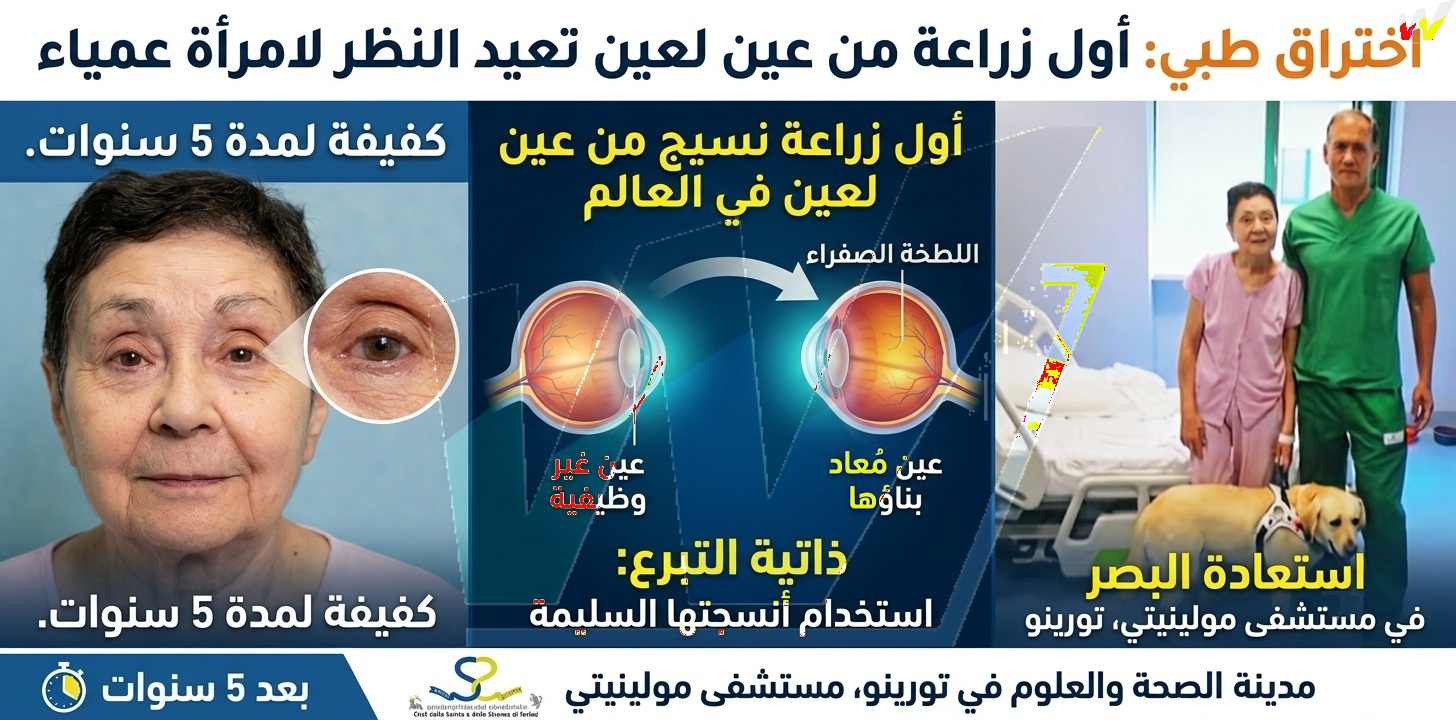 إنجاز طبي تاريخي يعيد البصر بعد سنوات من الظلام..