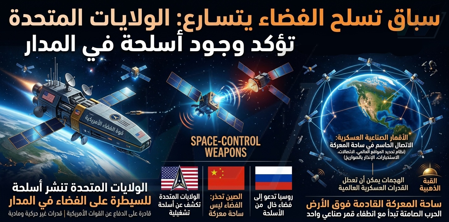 أميركا تؤكد: أسلحة في المدار وسباق الفضاء يدخل مرحلة جديدة